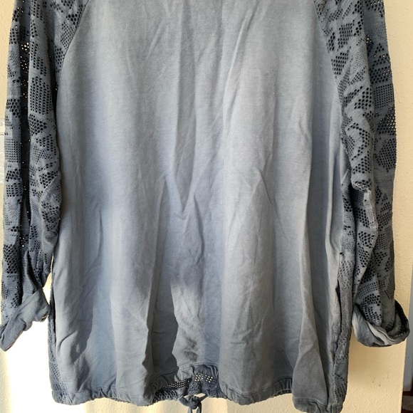 NWOT Anthropologie Saturday Sunday Top with Pockets and Drawstring Hem - Picture 4 of 8